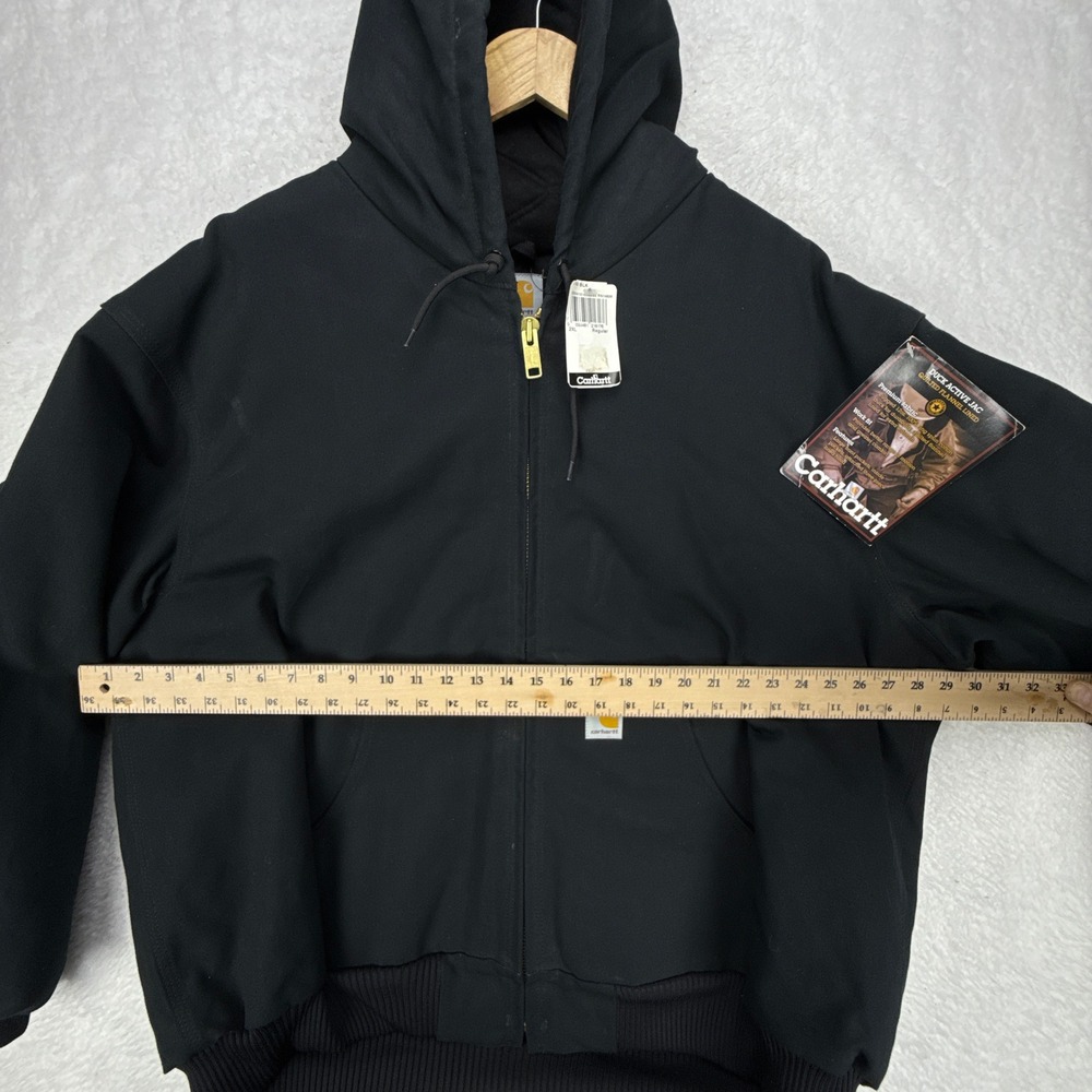 Carhartt Active Jacket Quilt Lined Mens 2XL J140‎ BLK Black NOS NWT - Picture 7 of 14